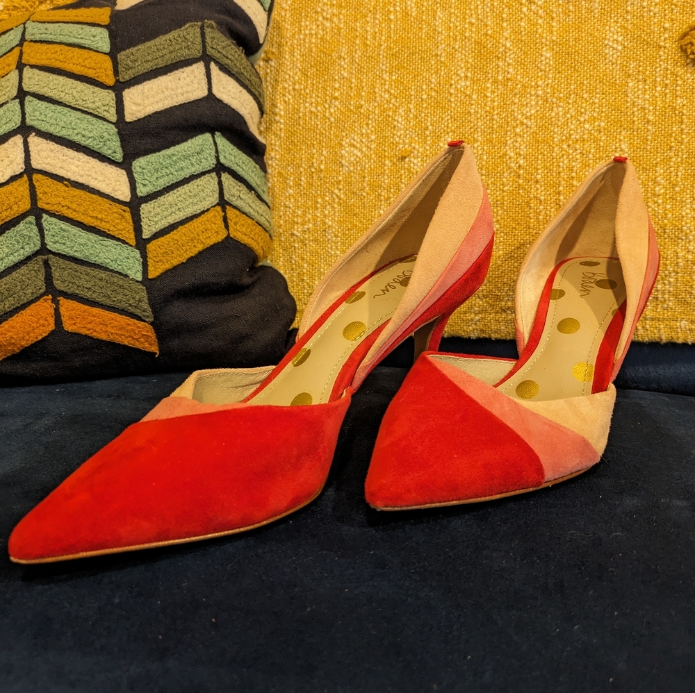 Boden Pink and Red Heels - size 39